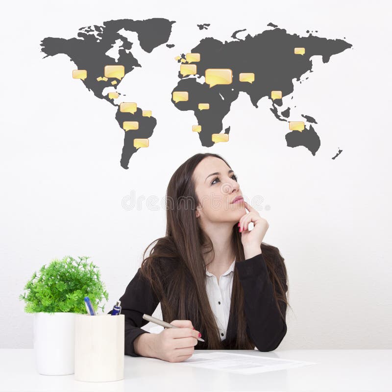 Donna d'affari immagine stock