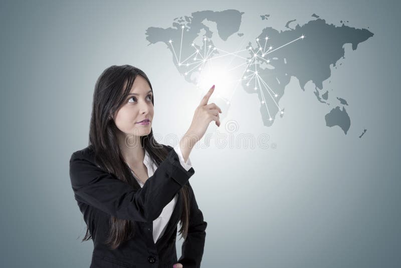 Donna d'affari fotografia stock libera da diritti