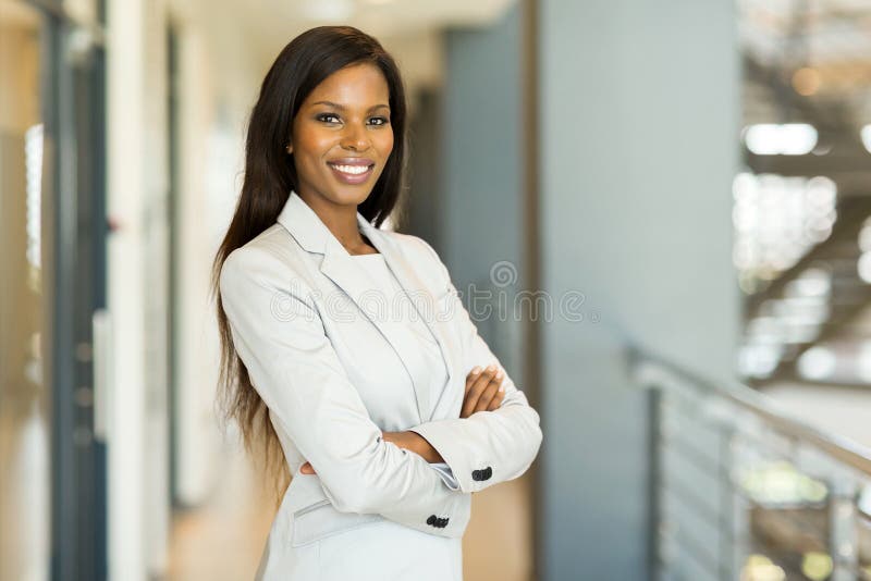 Donna di affari dell'afroamericano