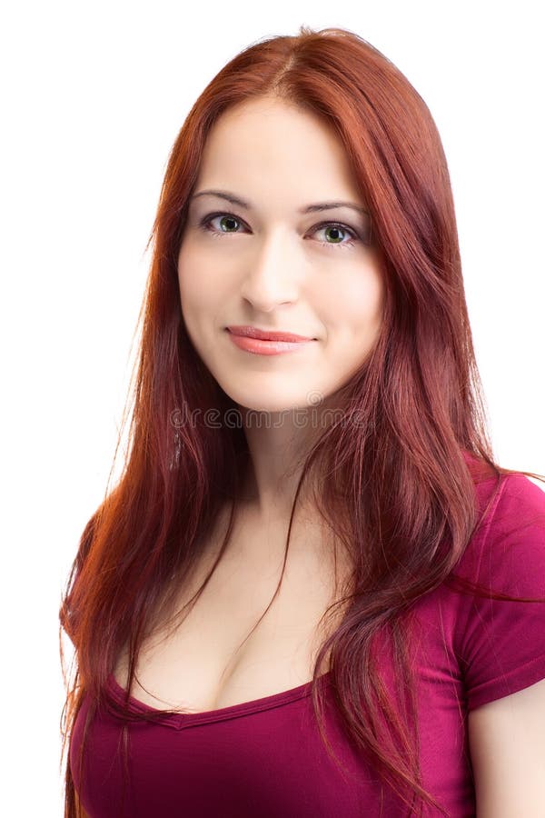 Donna di bellezza con capelli giusti fotografie stock Donna di bellezza con capelli giusti fotografie stock