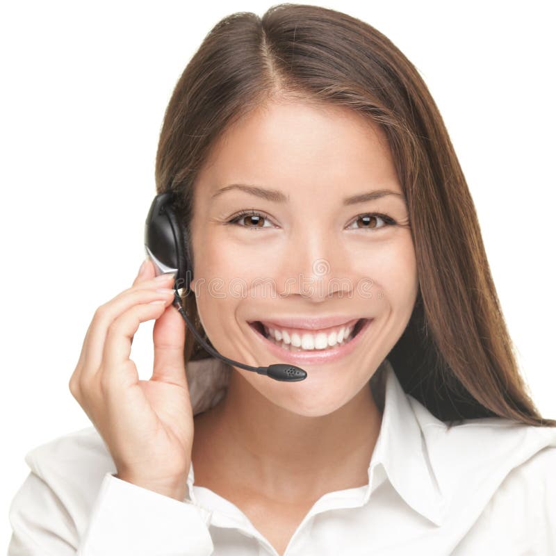 Donna di servizio di assistenza al cliente Donna di servizio di assistenza al cliente