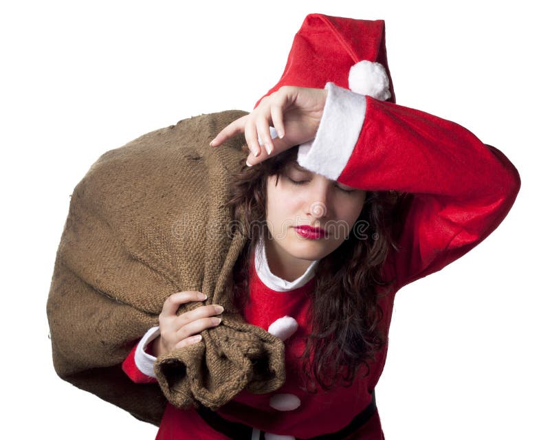 Donna faticosa della Santa immagini stock Donna faticosa della Santa immagini stock