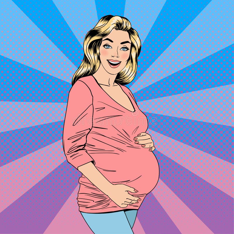 Donna incinta Donna felice Gioia di maternità Bambino aspettante royalty illustrazione gratis Donna incinta Donna felice Gioia di maternità Bambino aspettante royalty illustrazione gratis