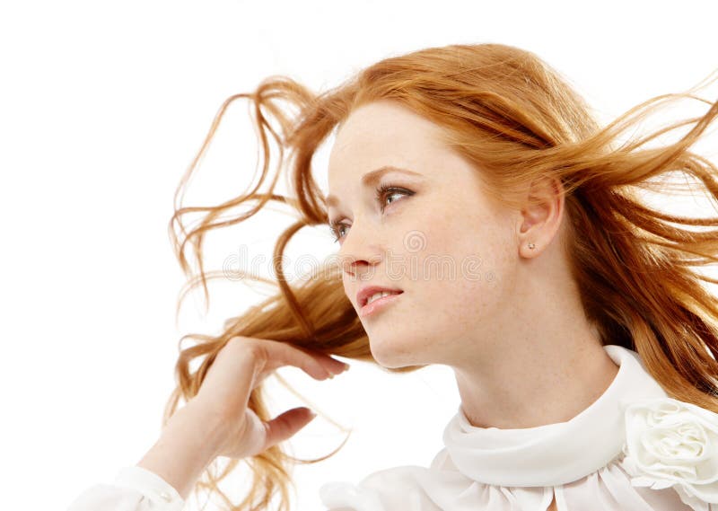 Donna dai capelli rossi fotografie stock