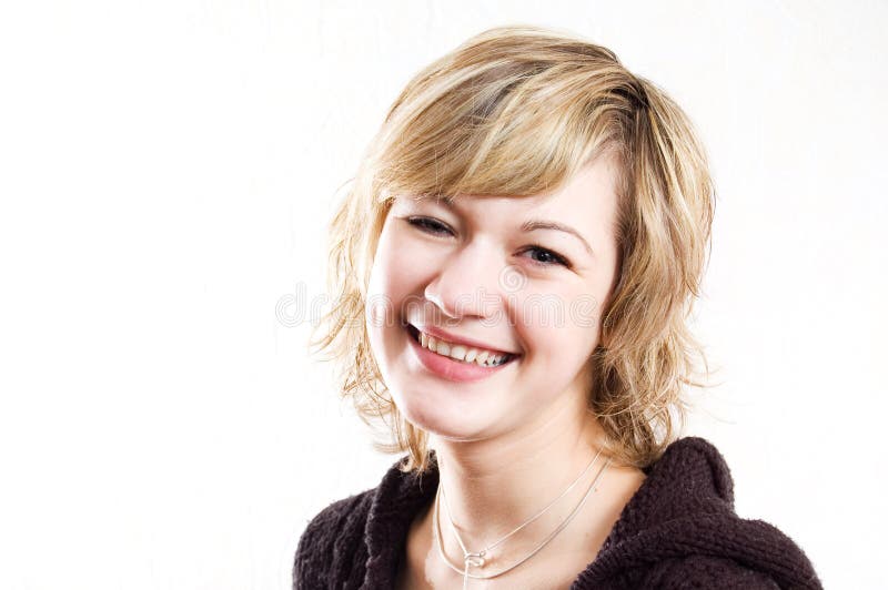Donna sorridente felice immagine stock libera da diritti Donna sorridente felice immagine stock libera da diritti
