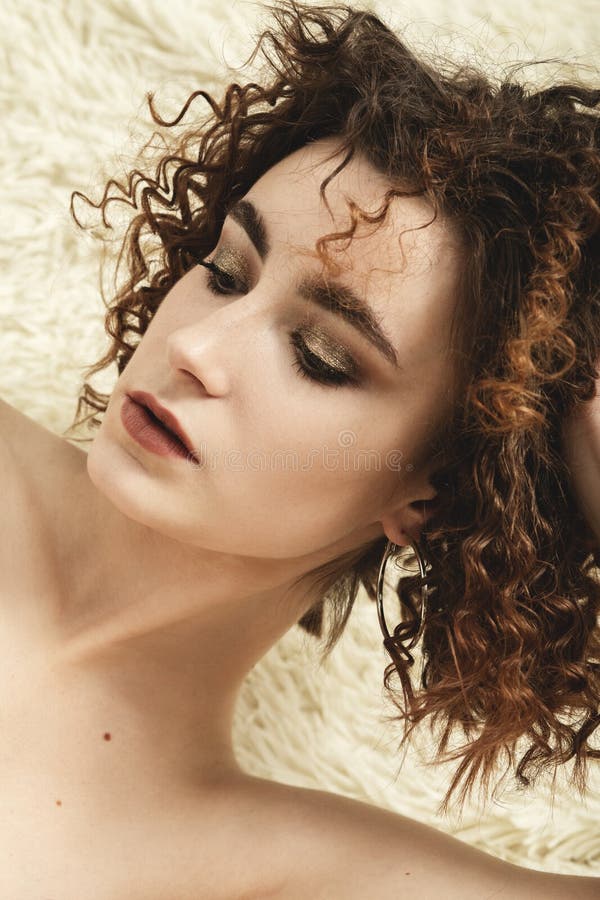 Donna topless sensuale fotografia stock Donna topless sensuale fotografia stock