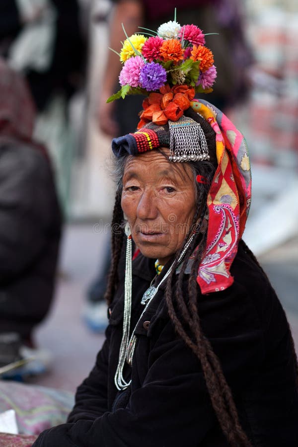 Donne da Ladakh, India immagine stock libera da diritti Donne da Ladakh, India immagine stock libera da diritti