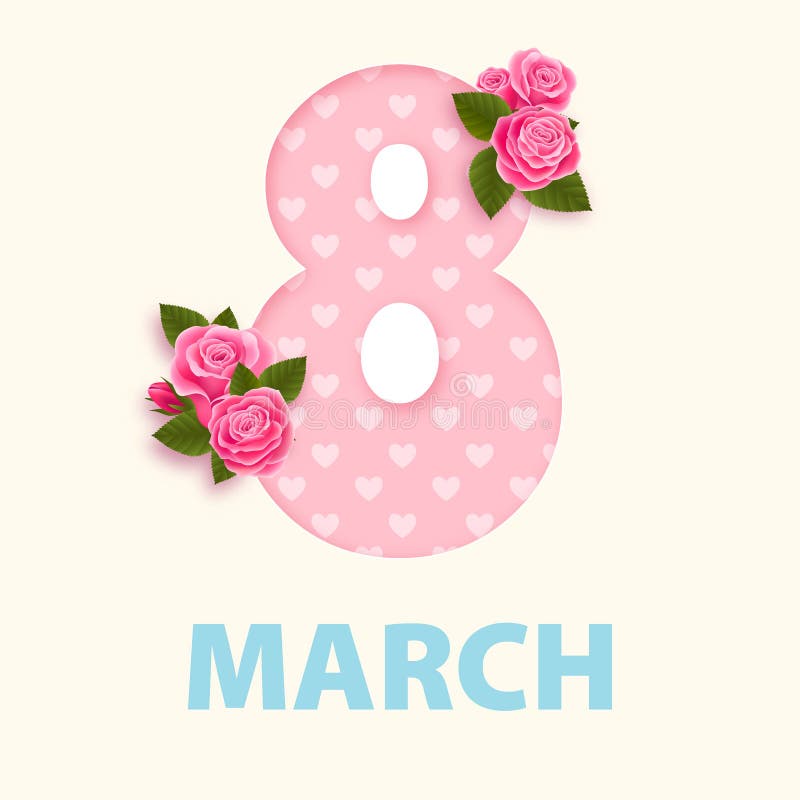 Donne giorno progettazione ENV 10 dell'8 marzo royalty illustrazione gratis Donne giorno progettazione ENV 10 dell'8 marzo royalty illustrazione gratis