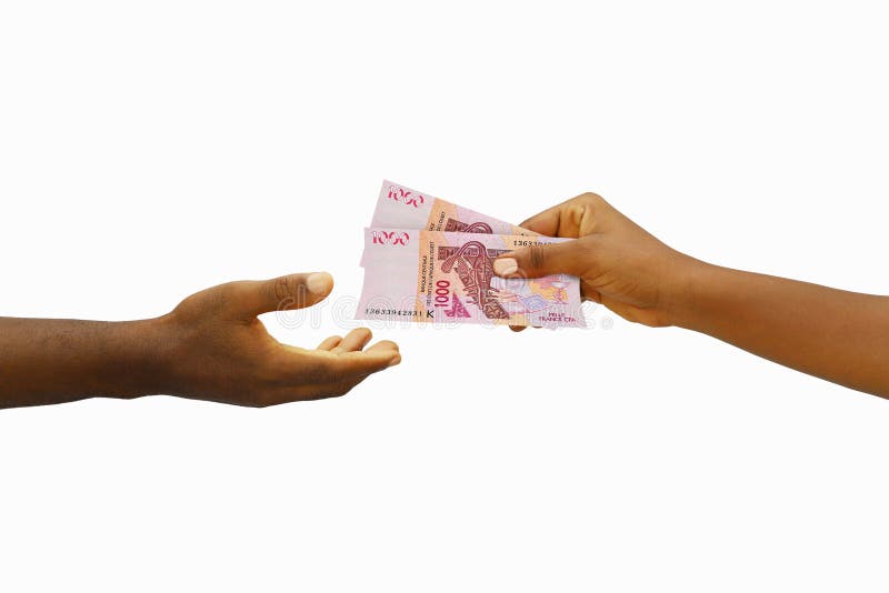 Remise à Une Autre Main De Billets En Franc Congolais Rendus 3d. Main  Recevant De L'argent Image stock - Image du publicité, espèces: 234682413