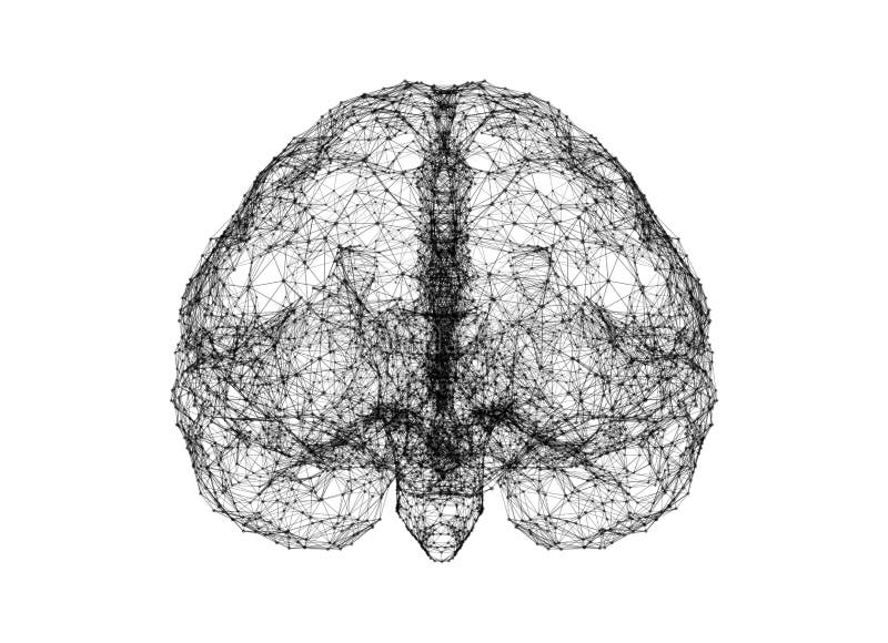 Données numériques et connexion réseau de l'esprit humain d'isolement sur le fond blanc sous forme d'intelligence artificielle po illustration stock Données numériques et connexion réseau de l'esprit humain d'isolement sur le fond blanc sous forme d'intelligence artificielle po illustration stock