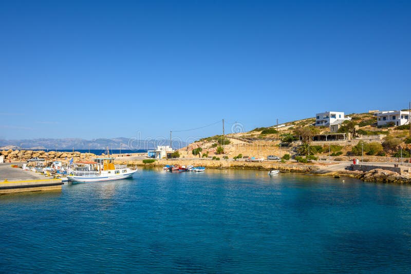 Donoussa, a beautiful small island royalty free stock image