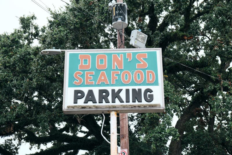 Dons seafood steakhouse editorial stock photo. Image of business