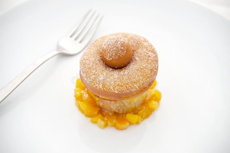 Donut Dessert with Orange Marmalade Stock Photo Image of pastry, donut 42142902