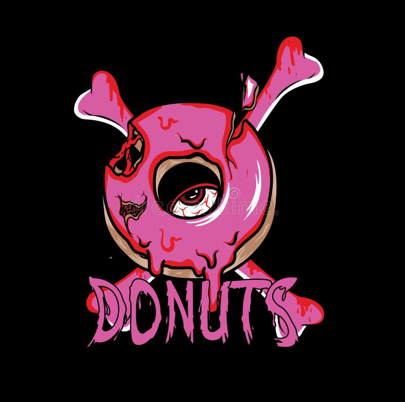 Design From Donuts In The Heart Form. Culinary Pastries Background For ...