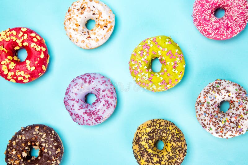 Download 615 Donuts Glazed Sprinkles Pastel Blue Background Photos Free Royalty Free Stock Photos From Dreamstime PSD Mockup Templates