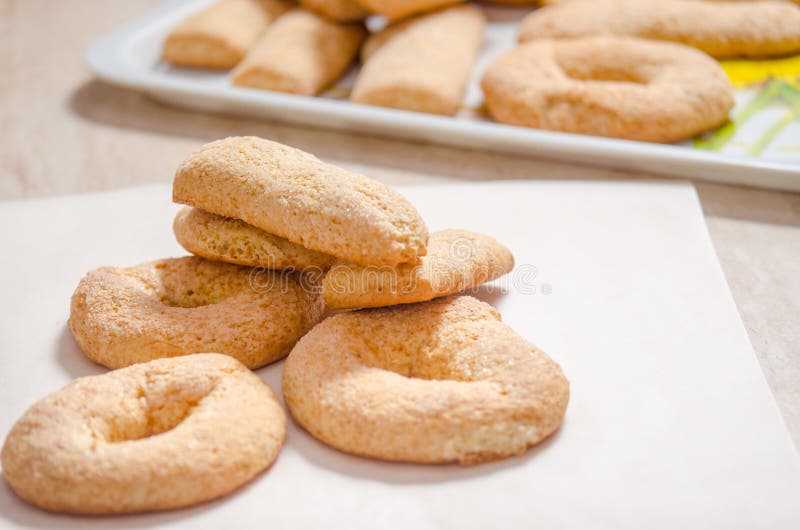 Donuts with milk and eggs stock image. Image of calories 113086175