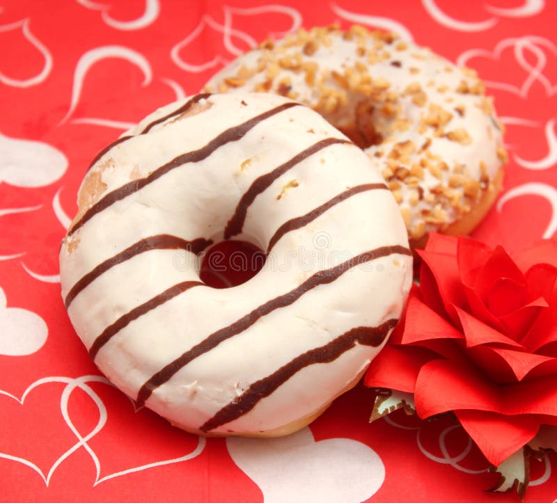Donuts stock image. Image of food, chocolate, donut, nuts 93582785