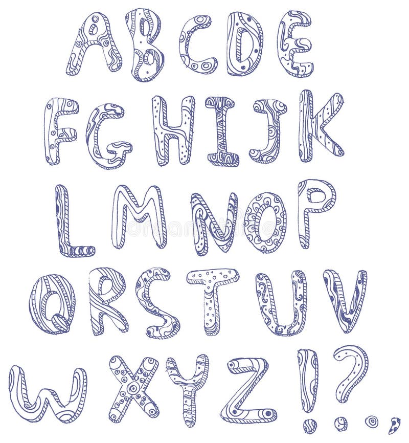 Doodle alphabet