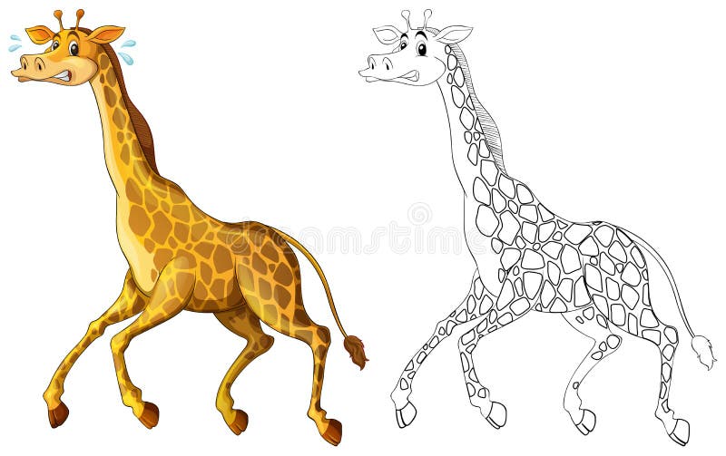 running giraffe clipart jpg