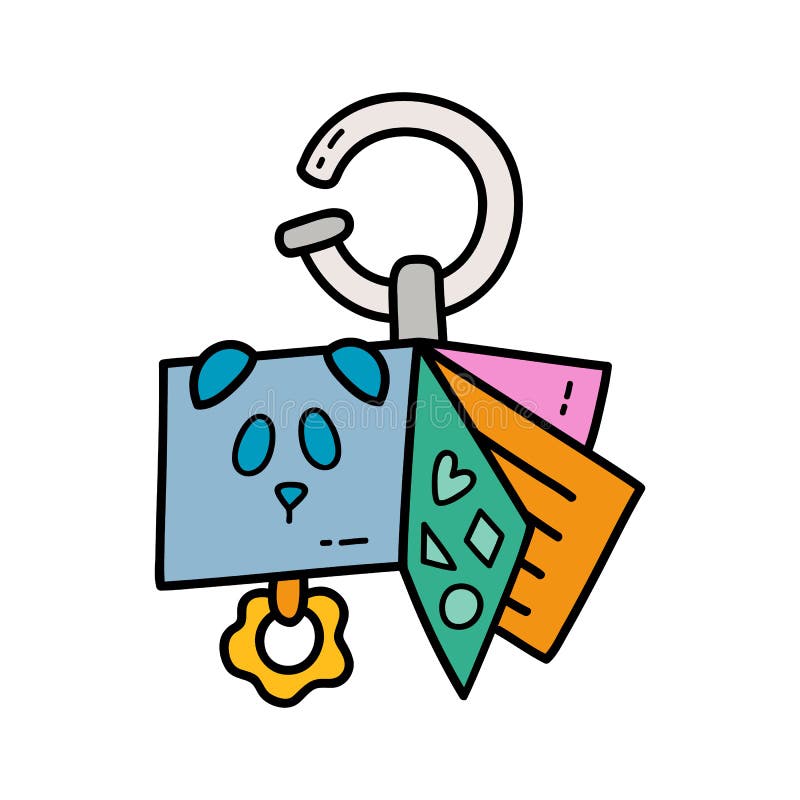 Doodle baby nursery book stock vector. Illustration of baby 257572391