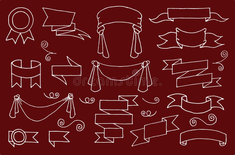 Doodle Banners Set stock vector. Illustration of doodle 64298286