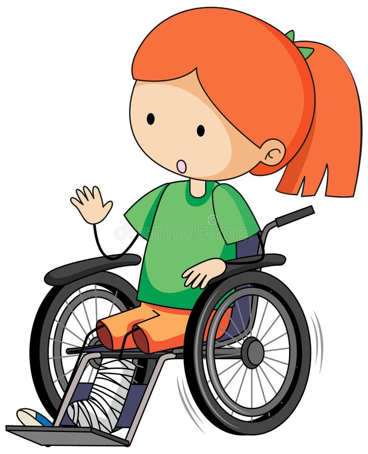 Doodle Cartoon Character of a Girl Sitting on a Wheelchair Stock Vector - Illustration of kids, clip: 220966528 Doodle Cartoon Character of a Girl Sitting on a Wheelchair Stock Vector - Illustration of kids, clip: 220966528