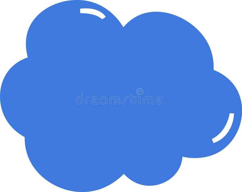 Doodle Cloud Symbol Vector Art stock illustration