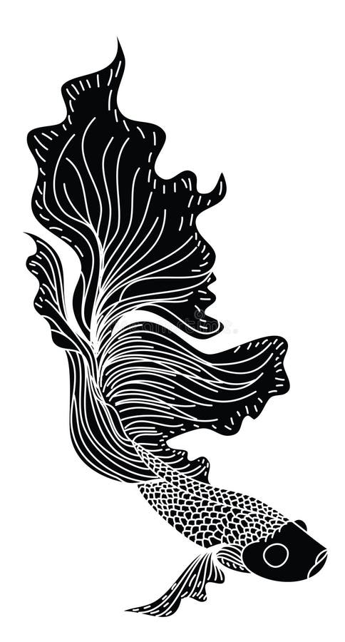 Fighting Fish Tattoo Design Vector for Sticker. Stock Vector - Illustration of asian, fish: 100693601 Fighting Fish Tattoo Design Vector for Sticker. Stock Vector - Illustration of asian, fish: 100693601
