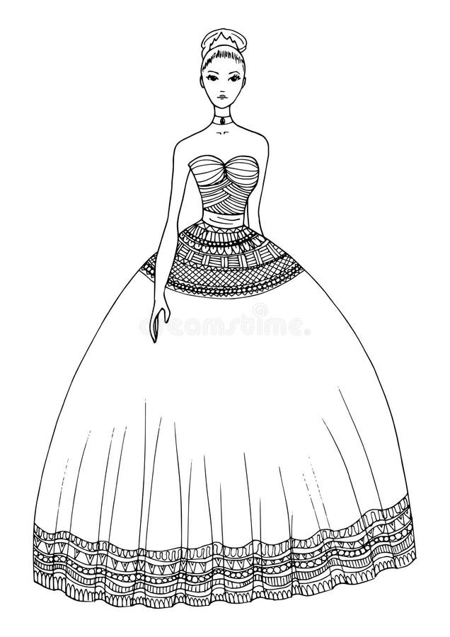 8200 Coloring Pages Dress  Free