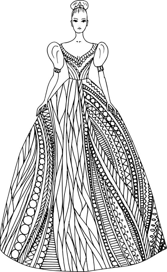 drawing fantasy dress