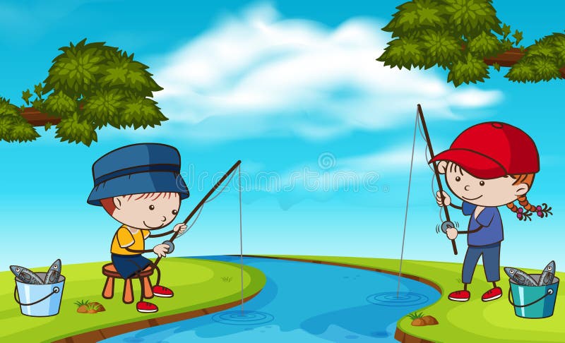 Fishing Kids Stock Illustrations – 3,781 Fishing Kids Stock