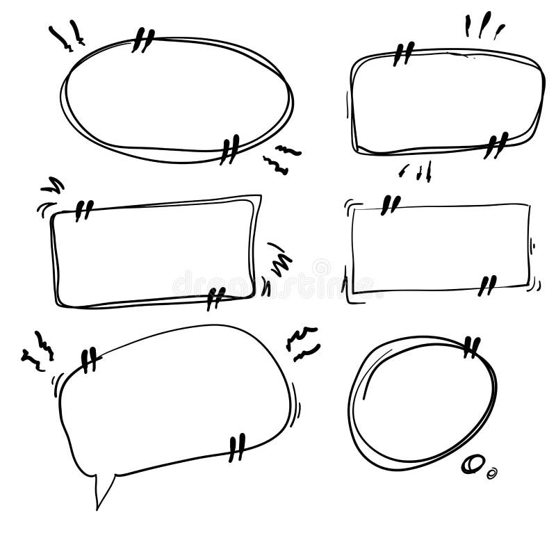 Doodle Quote Box Rahmen Fur Design Banner Websites Doodelemente Vektor Abbildung Illustration Von Kommentar Feld 168127840
