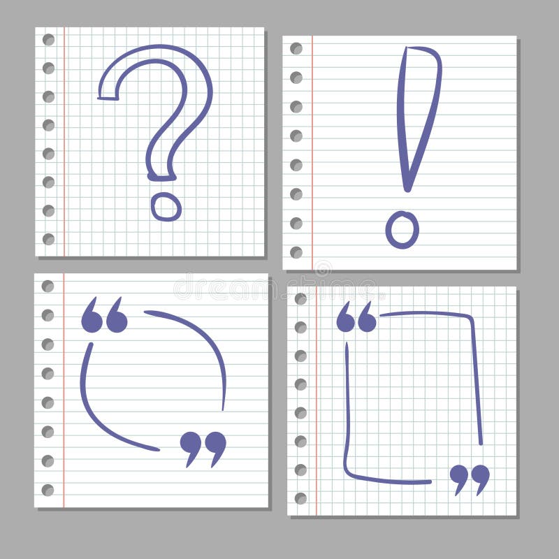 Doodle ręka rysujący znaki na notatnik stronie ilustracja wektor Doodle ręka rysujący znaki na notatnik stronie ilustracja wektor