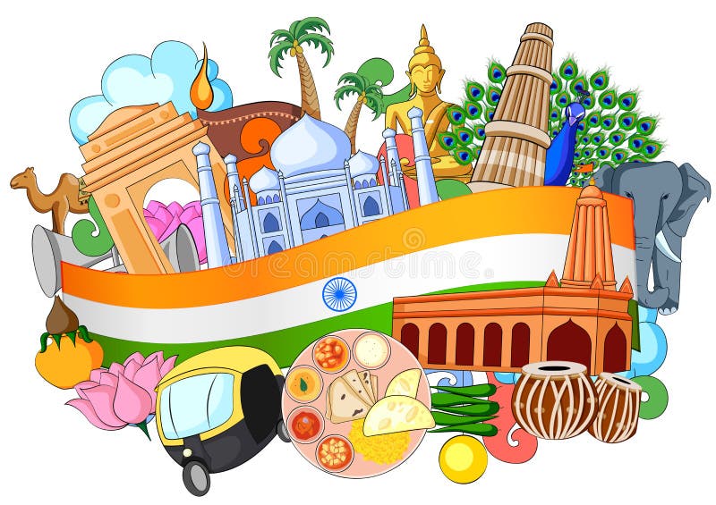 Cultural Diversity Of India Drawing