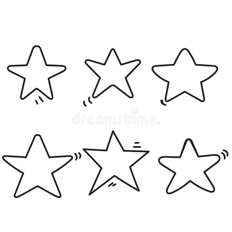 Doodle star icon related illustration vector illustration