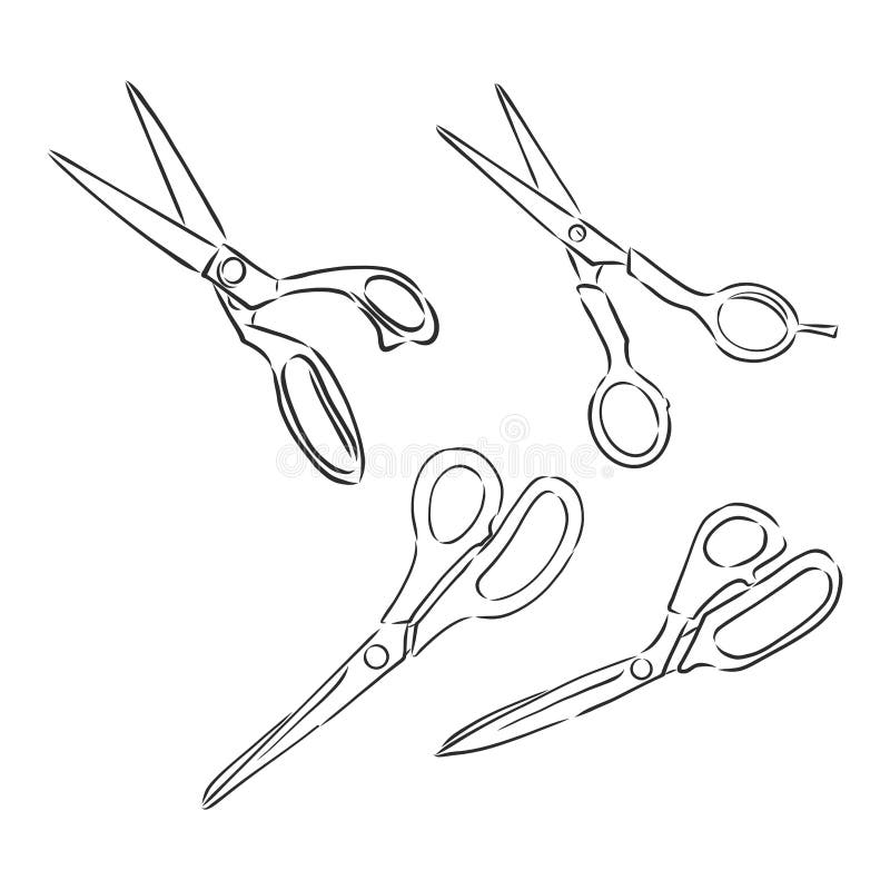 Hand Drawing Line Vector Art PNG, Line Drawing Scissors Hand Drawing  Illustration, Line Drawing Scissors, Hand Drawn Line Drawing Scissors,  Cartoon Line Drawing Scissors PNG Image For Free Download
