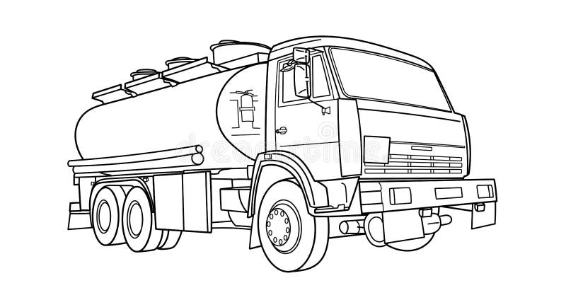 Fuel Tanker Truck Sketch Stock Illustrations – 165 Fuel Tanker Truck Sketch  Stock Illustrations, Vectors & Clipart - Dreamstime