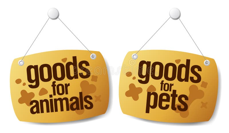 Doods for pets signs set