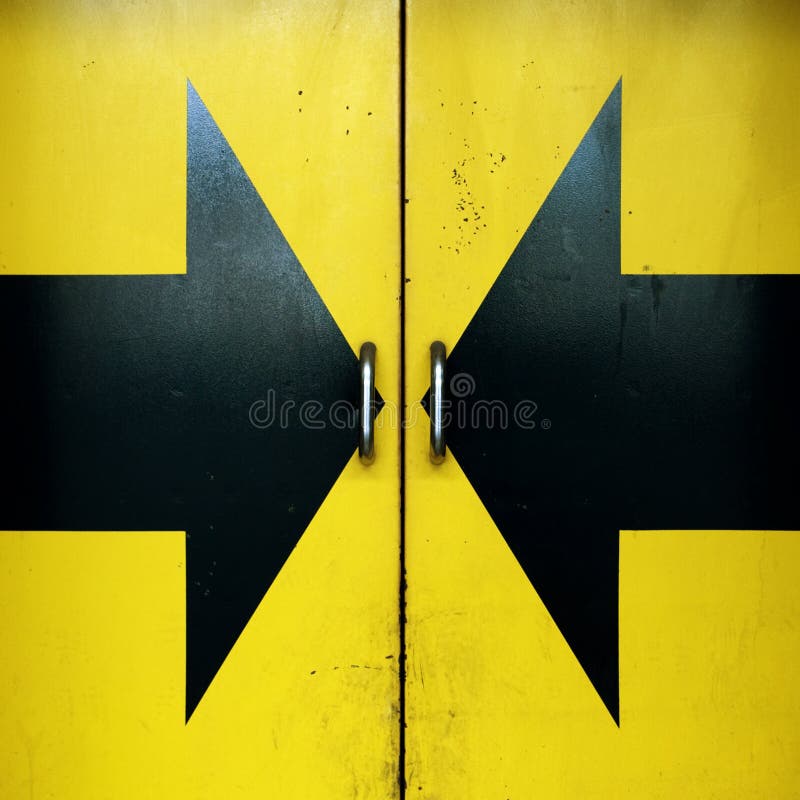 Door and arrows
