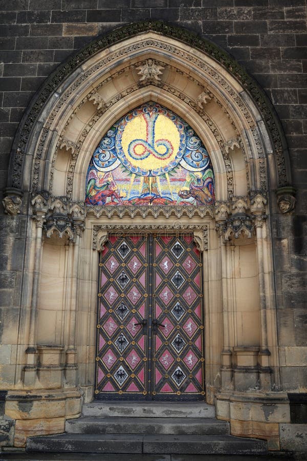 Door of basilica of St Peter and St Paul