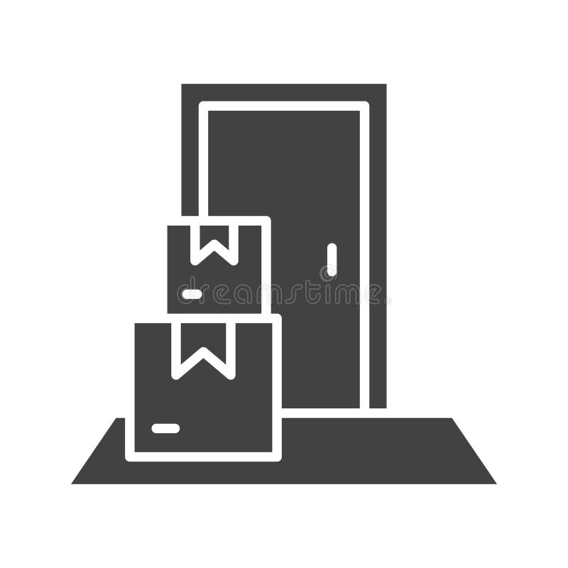 Door Delivery Icon Vector Image. Stock Vector Illustration of home, outline 280319372