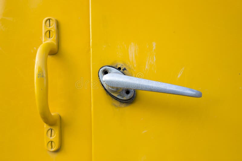 Door with doorknob stock photography