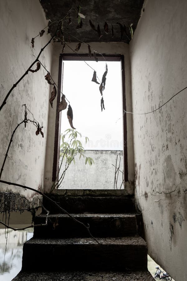 Door Frame without a Door that Leading To Next Floor of a Building with