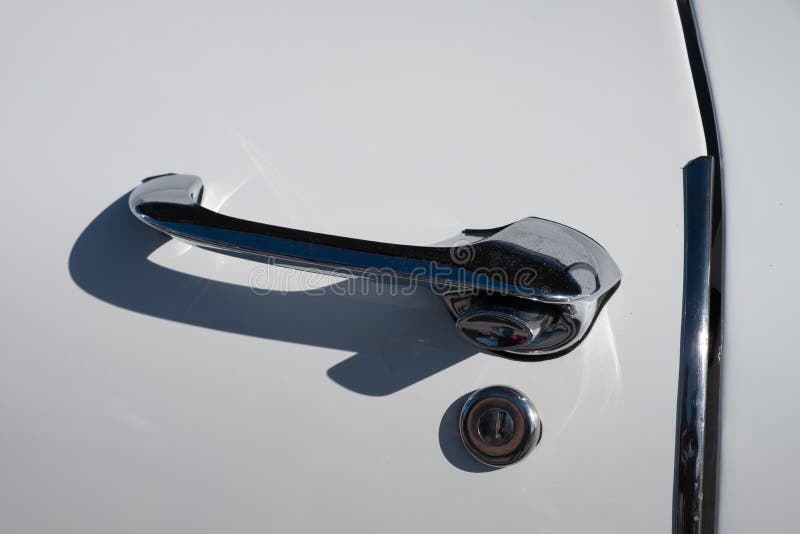 Classic car door handle stock image. Image of vehicle 169215493
