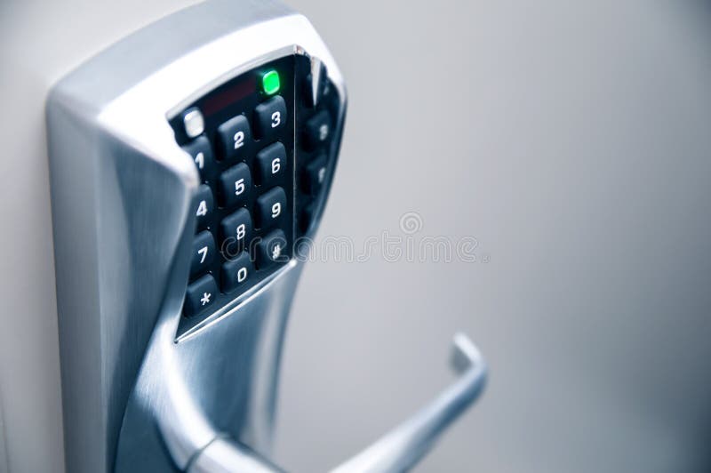 Door handle with electronic lock