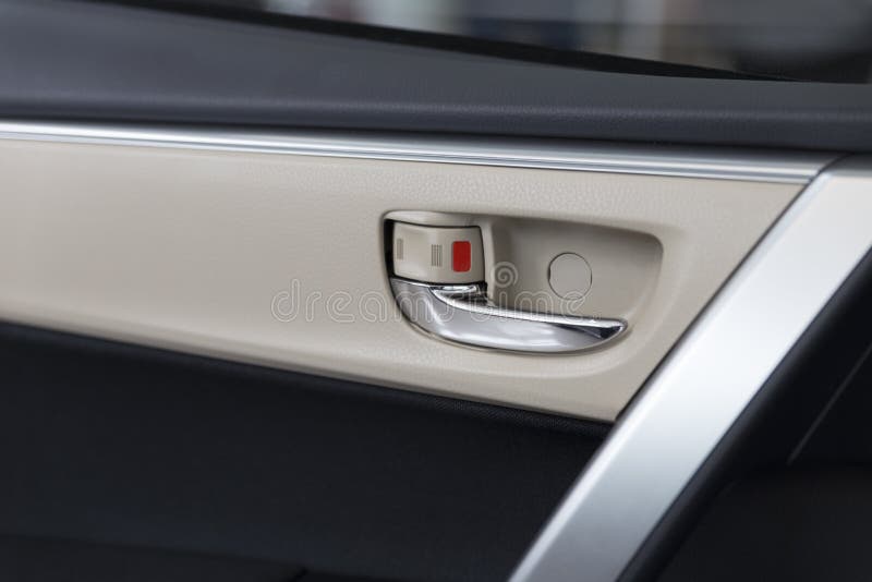 Door Handle Inside of New Car Stock Photo Image of interior