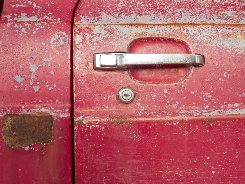 The door handle old cars stock image. Image of duco, rust 44937271