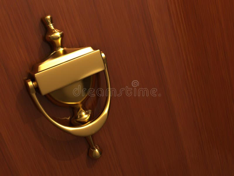 Door knocker royalty free illustration
