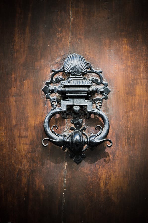 Door Knocker stock photo. Image of wood, architecture 49434758