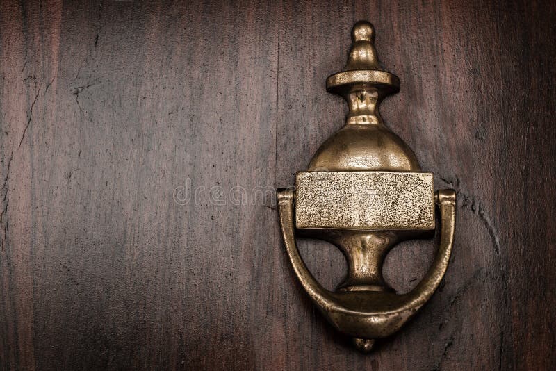 Door Knocker stock image. Image of front, announce, loud 51836471